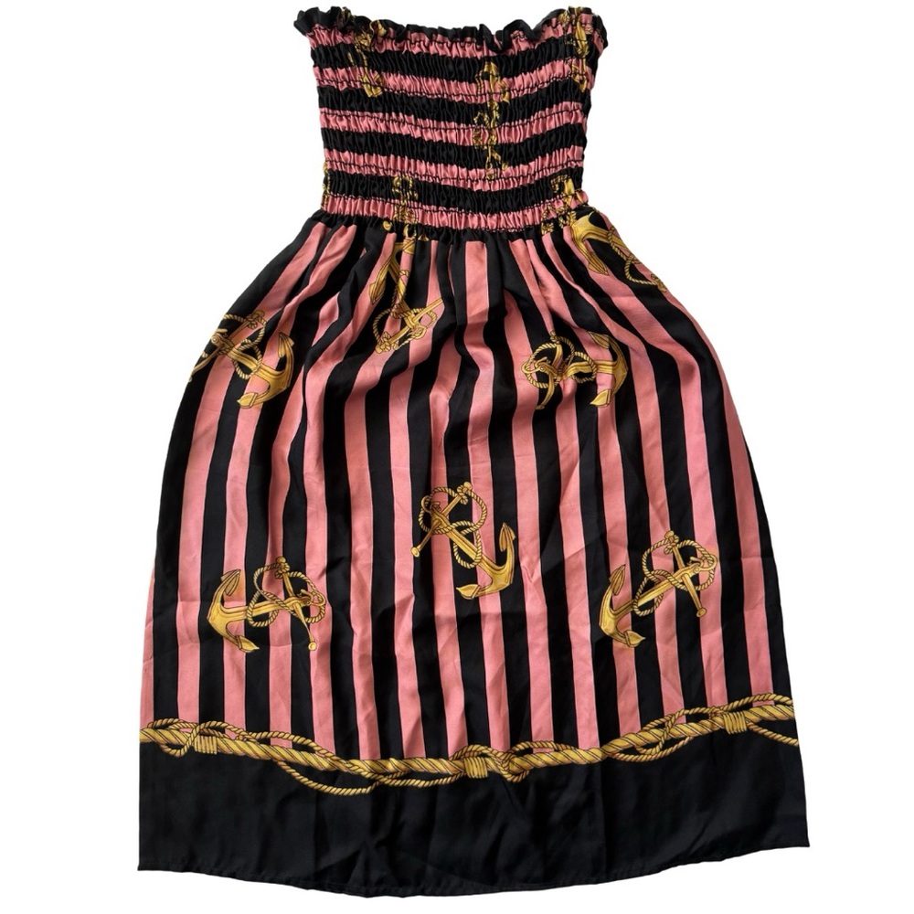 Strapless anchor dress